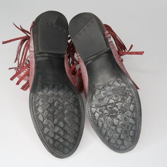 Circle G by Corral Purple Studded‎ Fringe Western Booties Size 9 - Picture 5 of 9